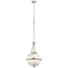 Aster lampa wisząca 3x60W E14 230V polerowany nikiel